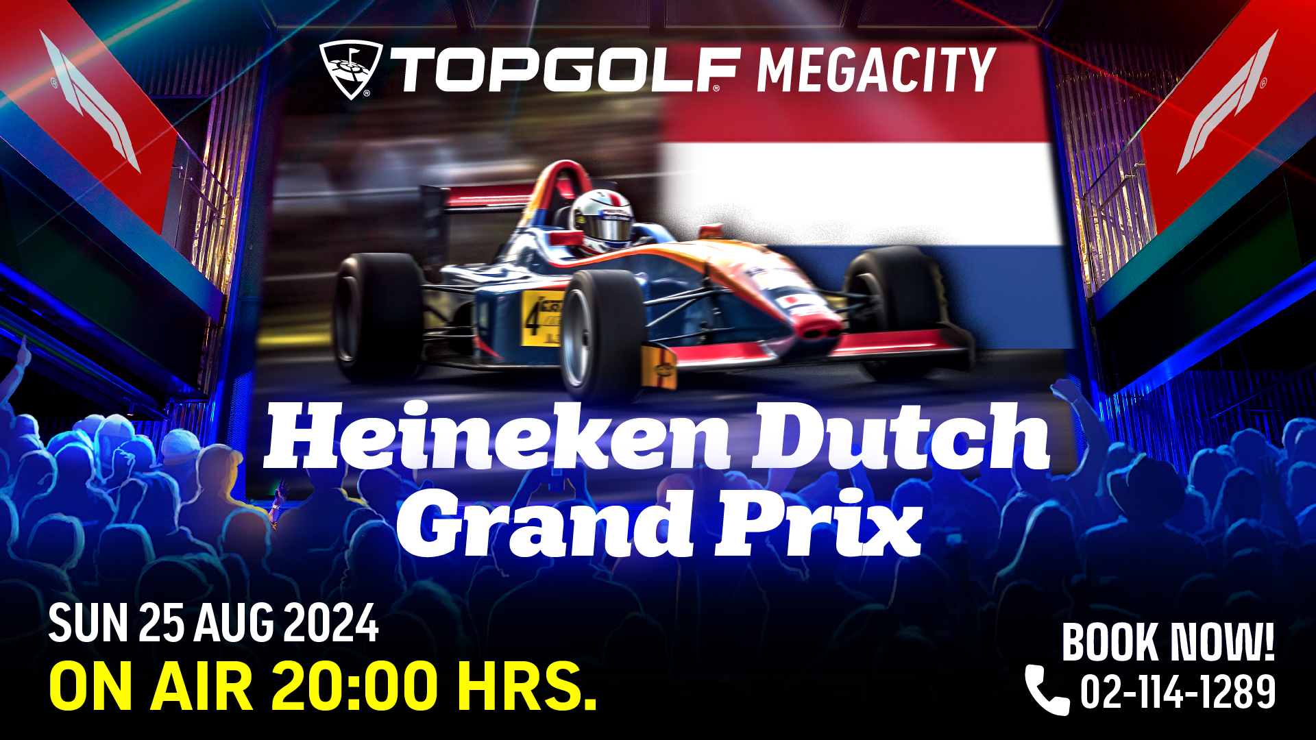 F1 Heineken Dutch Grand Prix 2024 LIVE at Topgolf Megacity!